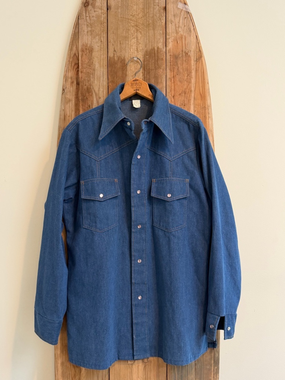 Vintage 70s Sears Western Wear Snap Front Cowboy Ranch Shirt